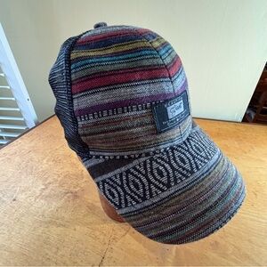 Beautiful Giant Snap Back Trucker Ball Cap Multicolor Patterned Cap